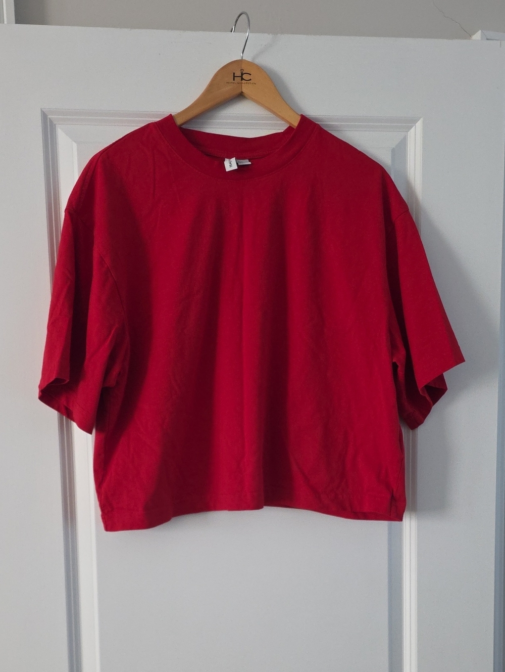 Other Stories Red Crop Cotton Tee